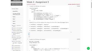 Week 3 Assignment 3 NPTEL Answers for Programming in Modern C++