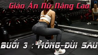 Lịch Tập Và Giáo Án Nâng Cao Cho Nữ : Mục tiêu TĂNG CƠ - GIẢM MỠ | Buổi 3 : MÔNG - ĐÙI SAU