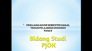 Soal Ujian Semester 1 ( Ganjil ) Kelas 8 tahun 2022-2023