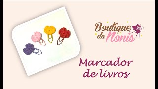 Marcador de livros em coração  | Tutorial de crochê