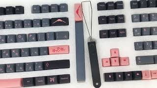 139Keys JTK Night Sakura Cherry Profile PBT Sublimation Keycaps for 61/64/68/87/98/980/104/108