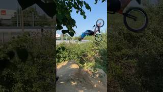 Backflip at jumps BMX