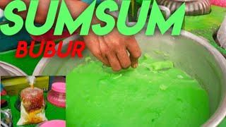 Ice Marrow pordidge BuBur sumsum  Viral Indonesian Traditional street food dessert jakarta.