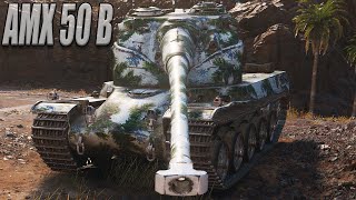 AMX 50 B карта Эль-Халлуф, 10.8К dmg, 9 kills, Рэдли.  WoT 1.8.0. 2К VIDEO.