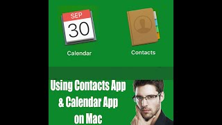 How to use Calendar and Contacts App on Mac