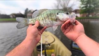 Kayak Fishing Urban Subdivision Lake PT.1