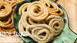 Rice Murukku or Rice Chakli (Indian) - Low Sodium, Low Fat, and Low Calorie - Instant Pot/Air Fryer