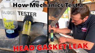 Easy way mechanics diagnose a leaking head gasket