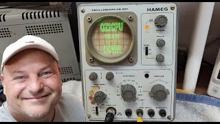 Hameg oscilloscope HM207-3 7MHz 1ch 1974 test repair teardown