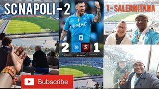 SC NAPOLI 2 : 1 SALERNITANA, My experience in Stadio Diego Armando Maradona.