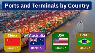 Total Ports and Terminals by Country | Top 130 Countries by Total Ports and Terminals