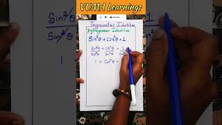 Trigonometric Identities #vumalearnings #maths #trigonometry #ytshorts #shortsfeed