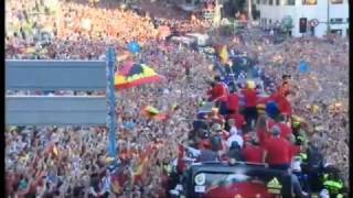 Spain's World Cup victory parade Spain España 스페인  Spanien 西班牙 Iran.flv