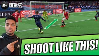 THE EASIEST WAY TO SCORE IN FIFA 22! Quick and Easy Tutorial! FIFA 22 Shooting Tutorial