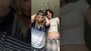 Emily Carey shows her belly button piercing and belly tattoos with friends. (HD)