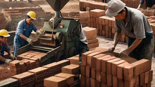 How They Produce Millions of Bricks in a Single Day | Mass Production of Bricks by Asian Workers