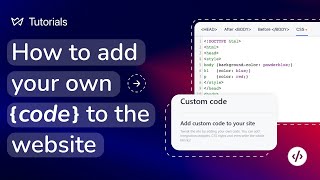 How to Add your own Code to the Website