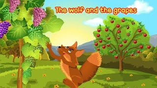 The wolf and the grapes | english cartoon story  | moral story