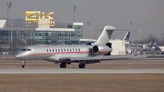 Bombardier Global 7500 from VistaJet 9H-VIO arrival at Munich Airport MUC EDDM