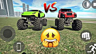 Thar Monster Truck vs Lamborghini Monster Truck in Indian Bikes Driving 3d