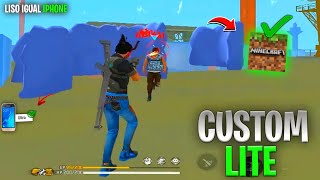 [NOVA ATUALIZAÇÃO] CUSTOM LITE FREE FIRE COM 4 MB GRÁFICO DE MINECRAFT DA NOVA ATUALIZAÇÃO