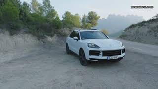 2024 Porsche Cayenne S E Hybrid Carrara White Metallic Exterior Interior and Driving