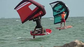 Go Foil Winging at Upham Beach, Florida