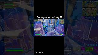 Bro regretted it #fortnite #fortnitememes #fortniteclips #memes #goingcrazy #viralvideo #gaming