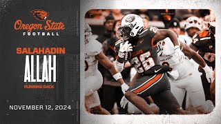 Oregon State Football Interview: Salahadin Allah (11/12/24)