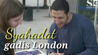 syahadat mualaf cantik di kota London | shamsi speaker corner | street dawah sub bahasa