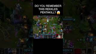 2014 REKKLES VAYNE PENTAKILL 🥳🥳🥳 #shorts  #leagueoflegends #rekkles