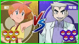 Pokemon Battle Pedia: Misty Vs Professor Oak