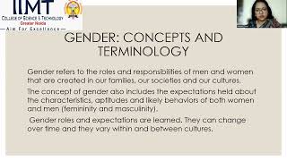 Gender School and Society | IIMT College of Science and Technology , Greater Noida