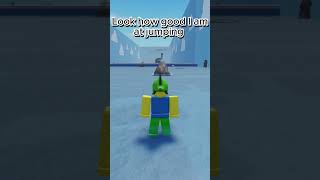 My Jumping height is simply undefeated #roblox #funny #memes #robloxmemes