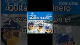 Quítales el dinero y acabarás con los crímenes, hasta ahora de 100 médicos, 53 periodistas...