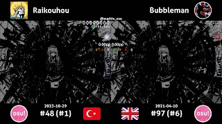 Raikouhou vs Bubbleman | UNDEAD CORPORATION - Everything will freeze [Time Freeze] +HR