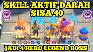 THARZ SKILL 3||SKILL AKTIF DARAH SISA 40 PAKE TRIK INI DIJAMIN AUTO WIN BOSS||COMBO MAGIC CHESS