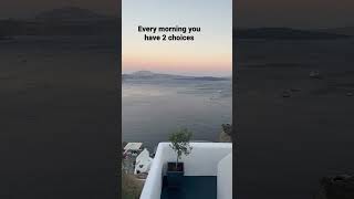 Santorini view + music + motivation 🇬🇷❤️ #motivationalshorts #musicchannel #santorini #shorts