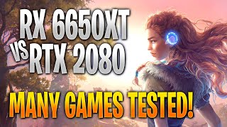 AMD RX 6650 XT vs Nvidia RTX 2080 | Game Benchmark Tests and Gameplay