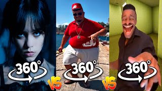 360° VR Wednesday Dance VS Skibidi Bop Yes Yes Yes VS That One Guy Skibidi Dance