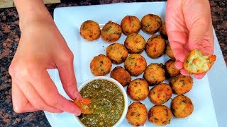 Crispy Potato Pakora Recipe | Potato Balls | Green Chutni k saath- Yummmy!