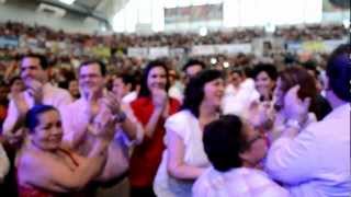 "Bailan" a Javier Duarte de Ochoa en evento de mujeres del PRI en Veracruz.