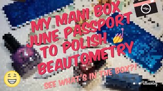 My Mani Box -passport To Polish | Subscription Box | june 2018