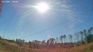 3/11/2024 Sky Time Lapse | Sun & Clouds | Airplanes Crisscross Skies | 4K