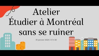 Étudier à Montréal sans se ruiner