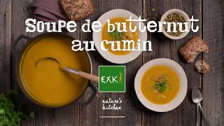 EXKi - Soupe de butternut au cumin - Recette du mois de novembre