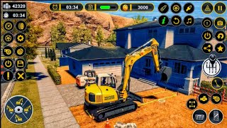 JCB Highway Road Construction 3D - City Excavator Loading Simulator - Android GamePlay