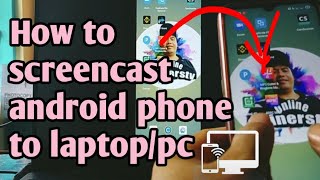 Screencast Smartphone to laptop/pc | How to screen share smartphone to pc/laptop