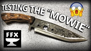 Making the "Mowie" Knife (Lawnmower Blade Bowie) Part 3: Testing the Knife