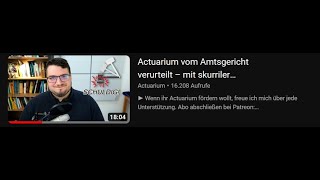 Actuarium beginnt innige Freundschaft mit der Justiz